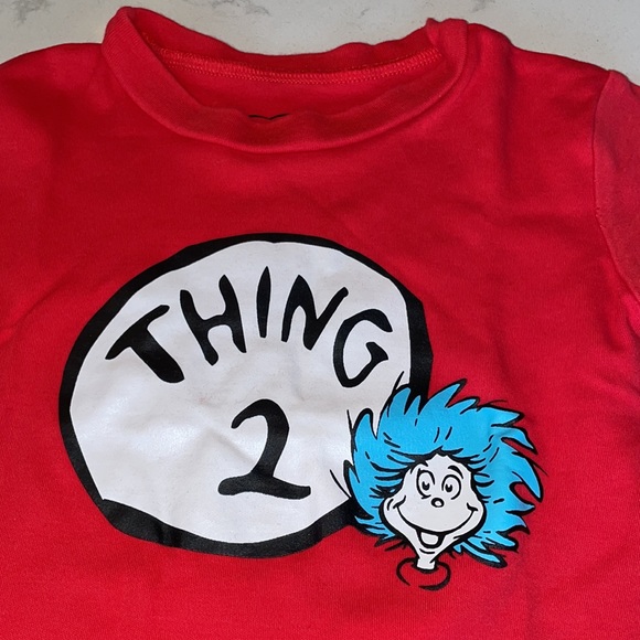 Dr. Seuss by Bumkins- Boy’s Thing 2 Tee, & The Children’s Place Striped Tee - Picture 2 of 11